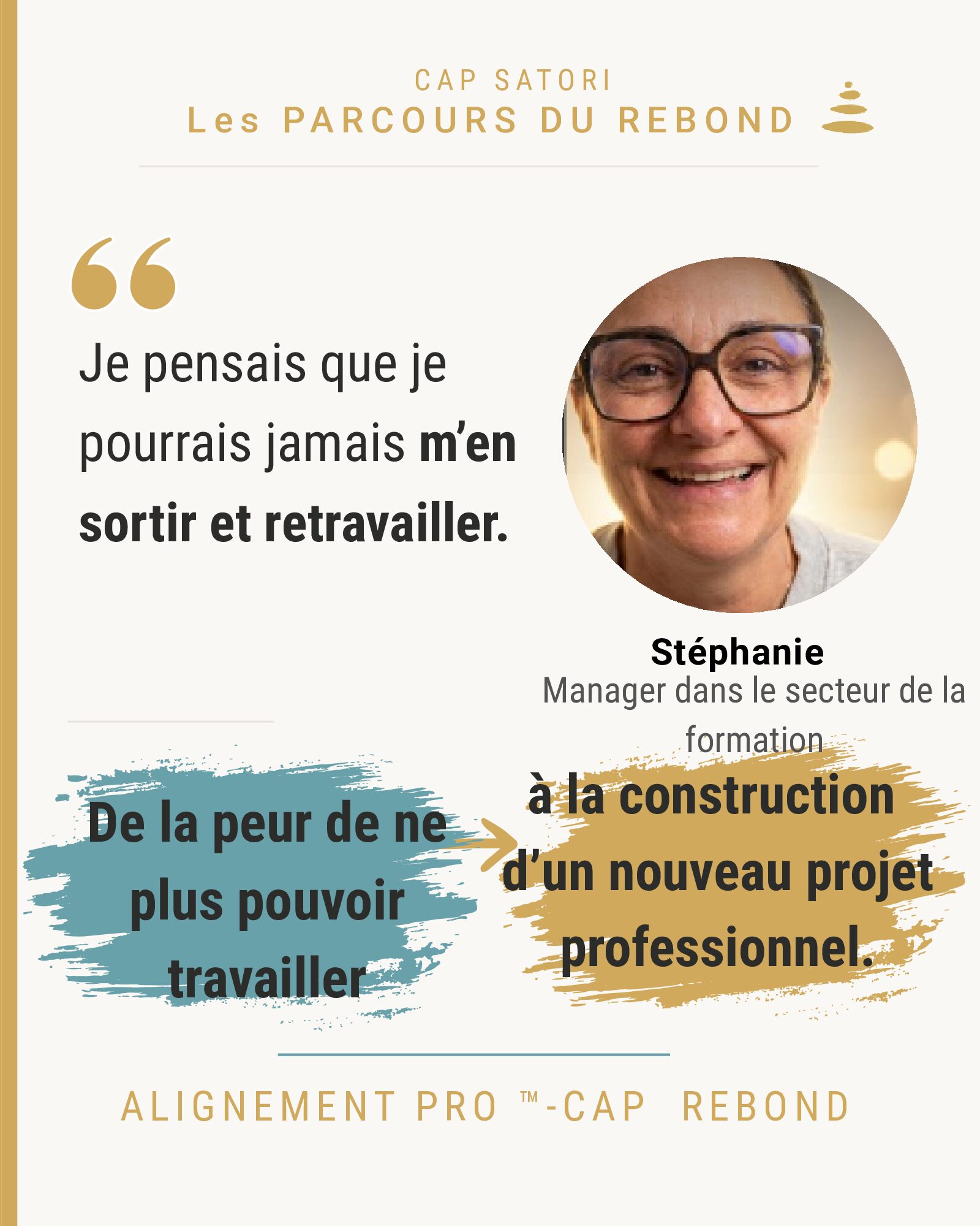 Parcours CAP REBOND Stéphanie Dumay
